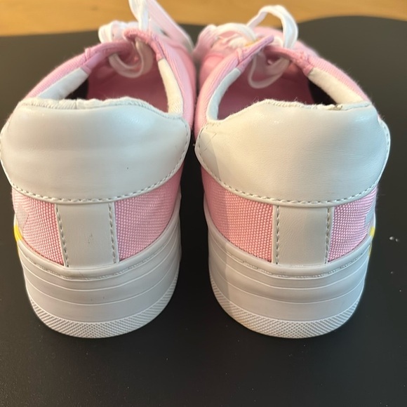 TOMMY HILFINGER SIZE 8M PINK TENNIS SHOES 1. 13/16” MID-SOLE  LOGO - Picture 7 of 13
